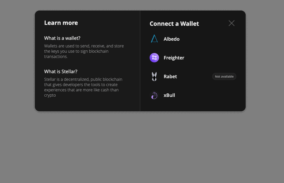 Stellar Wallets Kit